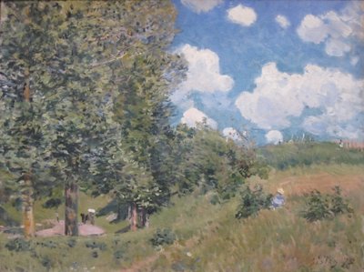 The Road from Versailles to Saint-Germain by Alfred Sisley